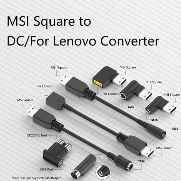 Konverter til MSI Square til DC 4 4 4
