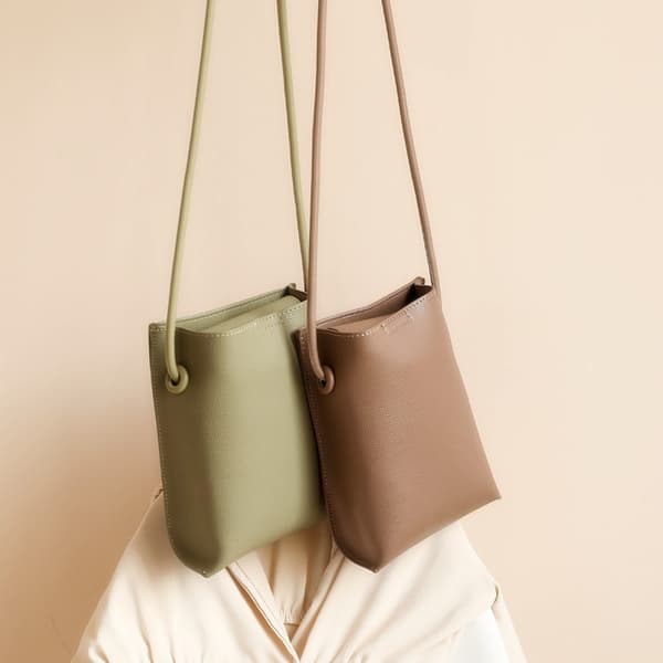 Læderhåndtasker Crossbody-tasker BRUN brown