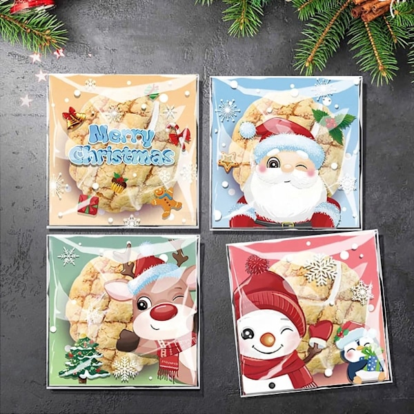 100 stk. Slikgaveposer Snack Emballageposer Cookies Bage 100PCS