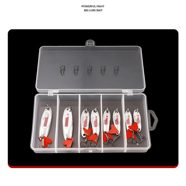 8st/ Set Geringspalljetter Metall Lure Fiske Lure Sked Lure 8Pcs/Set