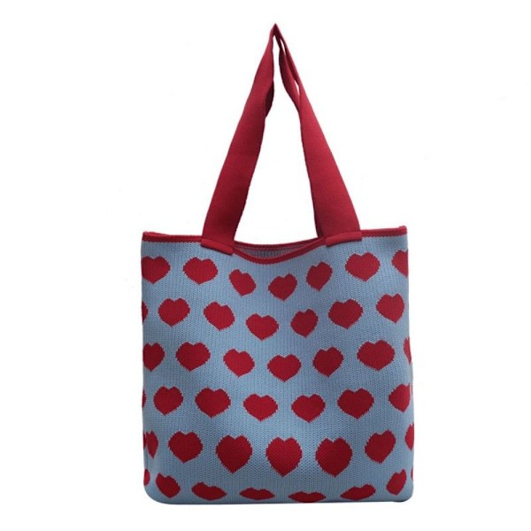 Strik Håndtaske Dame Shopping Bag HVID White