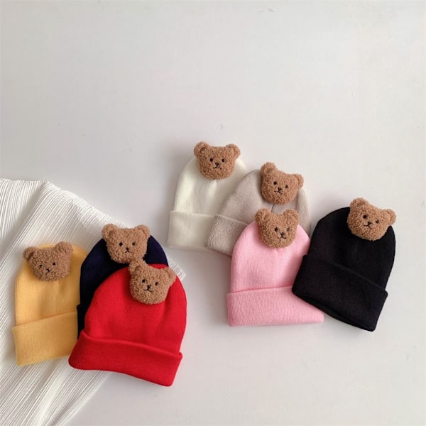 Baby cap lämmin vastasyntyneen cap MUSTA black