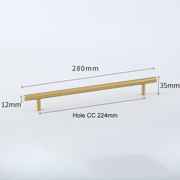Håndtag Skuffe HUL CC 224MMF F Hole CC 224mmF