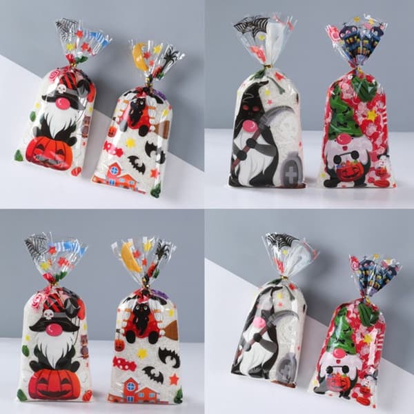 50st Halloween Godispåsar Godiskakor Påse Pack Presentpåsar