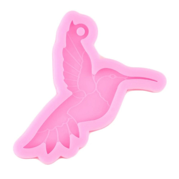 2 STK Resin Hummingbird Form Nyckelring Mould Form