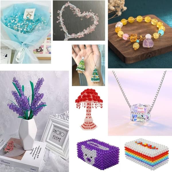 Cube Crystal Beads Multicolor Clear Cube Crystal Square Acryl