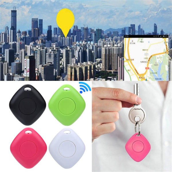 Mini Tracking Device Anti-Lost Alarm Tag PINK pink