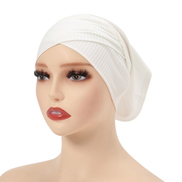 Front Cross Cap Cross Head Wrap WHITE White