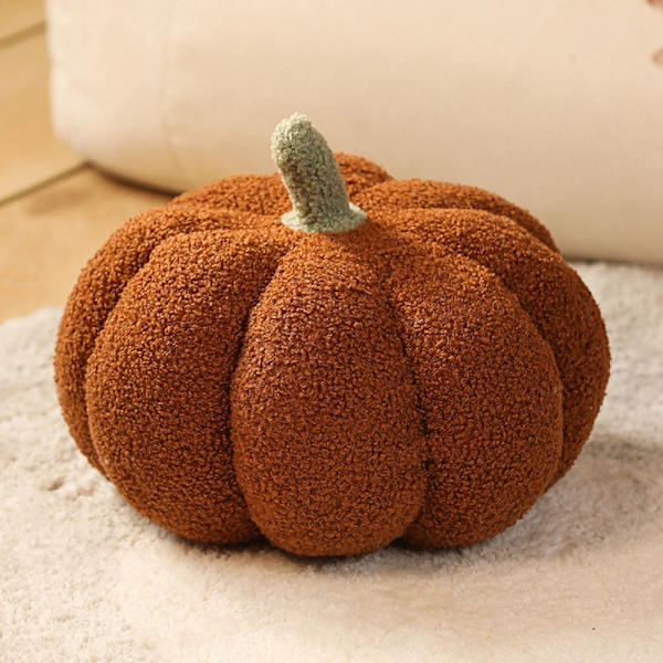 Puuvillatäytetty kurpitsatyyny Pumpkin pehmotyyny KELTAINEN 30cm Yellow 30cm