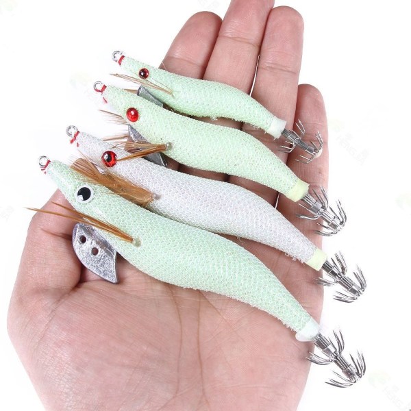 Squid Jigs -kalastusuhe Squid-syötit 3,0-3 kpl 3,0-3 kpl 3.0-3pcs