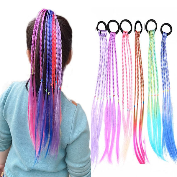 2kpl Peruukki Ponytail Peruukki Hiusletkut PINK GOLD PINK GOLD Pink Gold