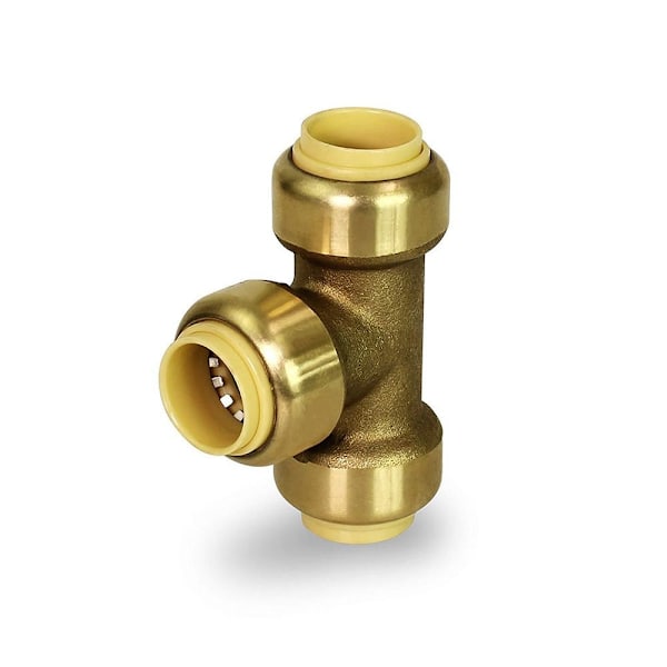 Push Plumbing Tee Push-to-Connect LVI-liittimet messinkiputki