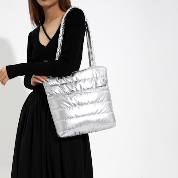 Axelväska Puffy Handväska SVART Black