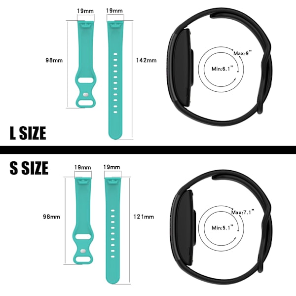 Silikonarmbandsrem för Amazon Halo View RED S red S