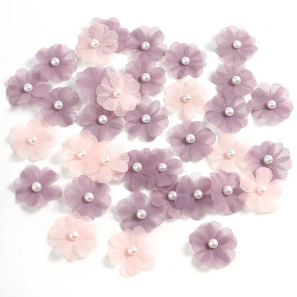 50 kpl Rose Fake Flowers DIY Crafts Decor VILLA Purple