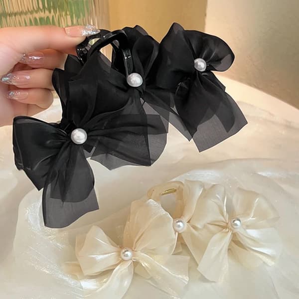 Store Bue Klo Clips Hår Clips SORT SORT Black