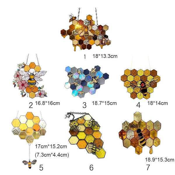 Honeycomb riippuva koriste sarjakuva Bee 5 5 5
