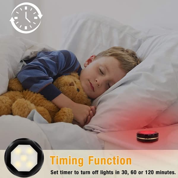 3D Nattlys Led Flash Lampe HVIT white