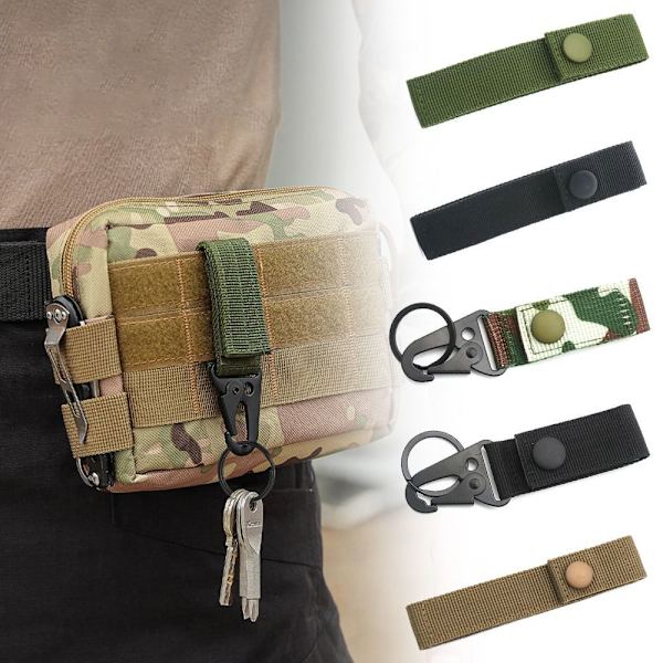2st Hängande Webbing Spänne Vandring Klätterkarbin ARMY Army Green Without Buckle-Without Buckle