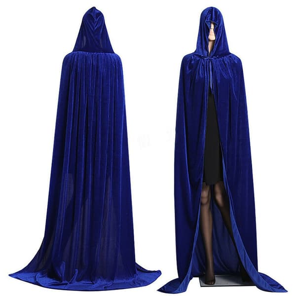Velvet Cloak Cape Ghost Capes BLÅ blue