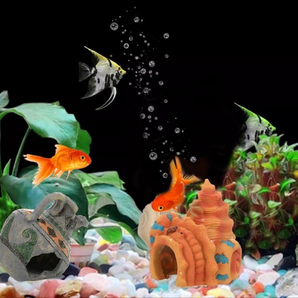 Fish Tank Decor Ananas House 06 06 06
