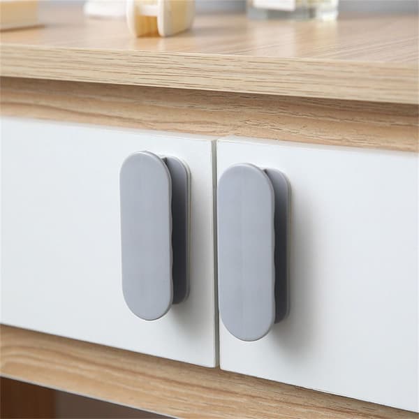 Dørgreb Skab Skuffe GRÅ 2STK 2STK grey 2pcs-2pcs