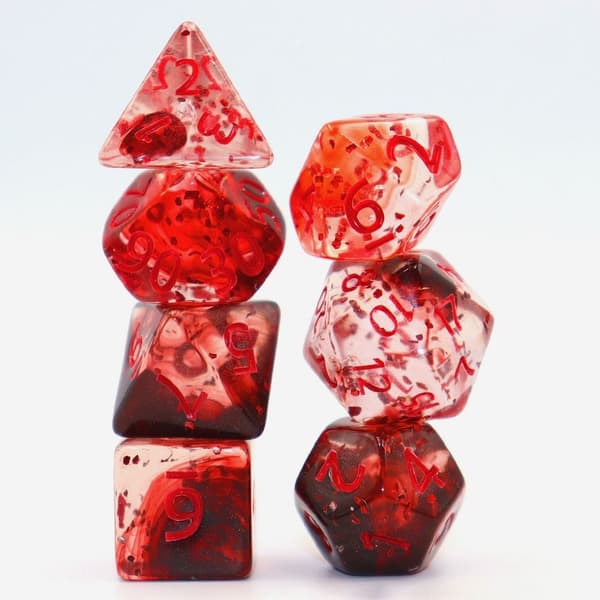 7 Stk/sæt DND Terning Polyhedral Terning GUL GUL yellow