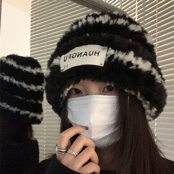 Plys Hat Beanie Hatte SORT SORT black