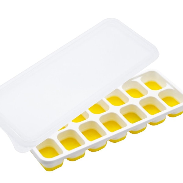 4 Pakke Isterningbakker Iskugleform GUL Yellow