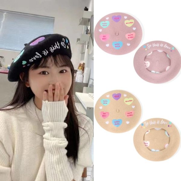 Felt Mushroom Hat Painter Cap BEIGE beige
