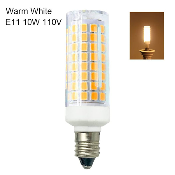 LED-lyspære maispære VARM HVIT E11 10W 110V E11 10W 110V warm white E11 10W 110V-E11 10W 110V