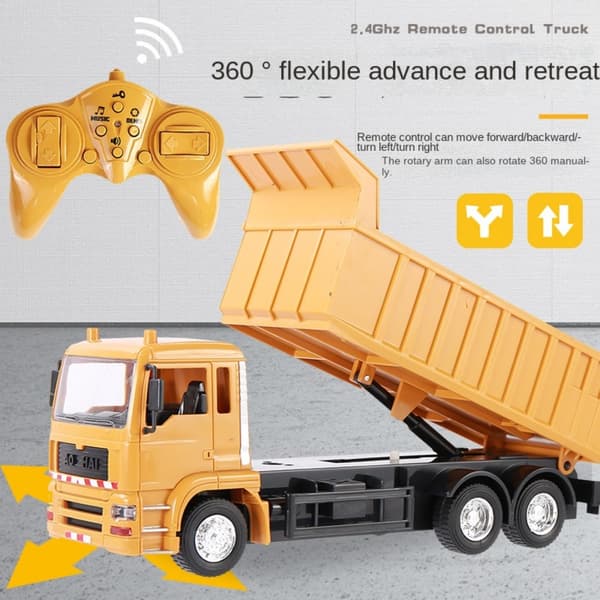 Rc Cars Dumper Transporter Engineering Model With box