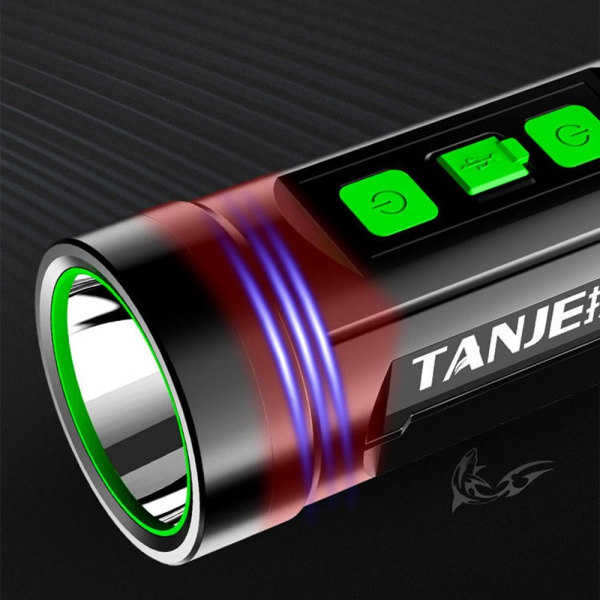 LED-taskulamppu USB -ladattava valonheitin