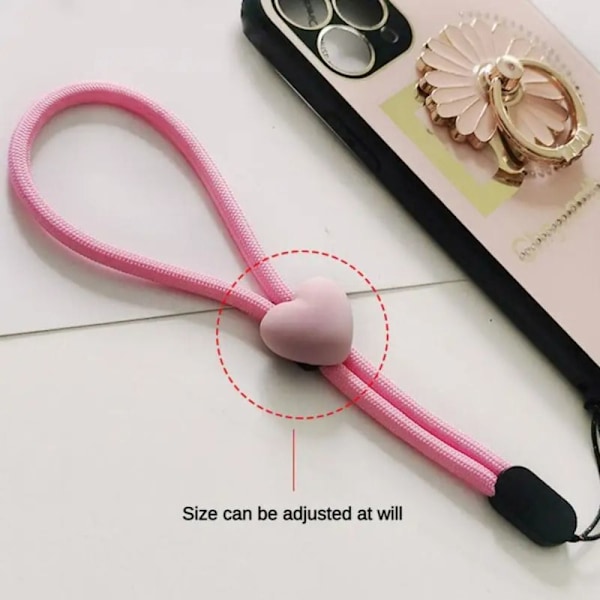 Kännykän puhelinhihna Elastinen matkapuhelinnauha RUOANINEN pink