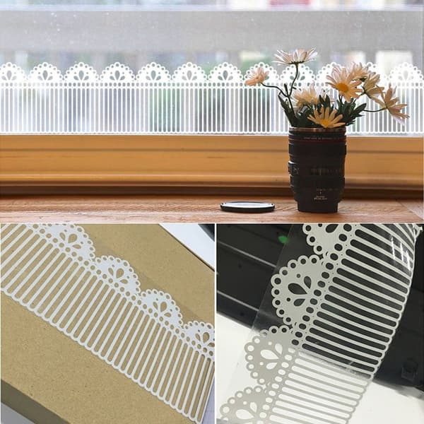 Bakgrunn Border Transparent Window Sticker