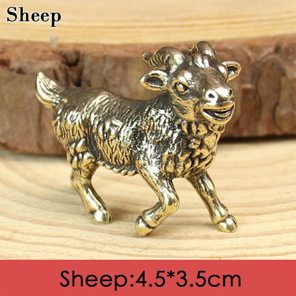 Härkä Ornamentti Veistos Kupari Miniatyyrit Figuurit SHEEP SHEEP Sheep