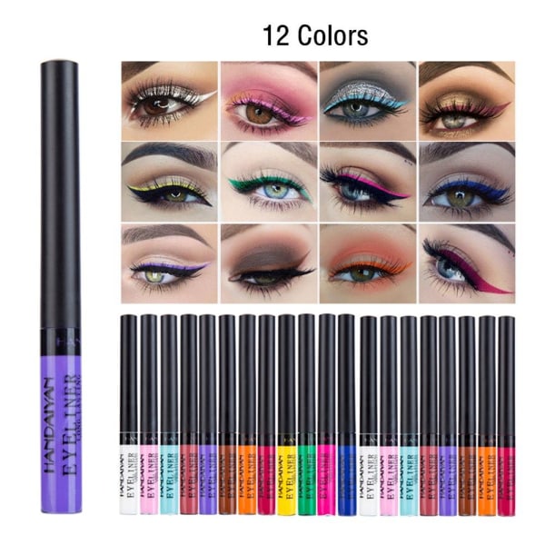 Flytende Eyeliner Sett Gel Eyeliner Matt