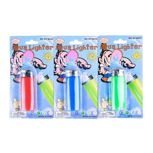 4 STK Water Jet Lighter Prank Legetøj Prank Props 4PCS Random Colors