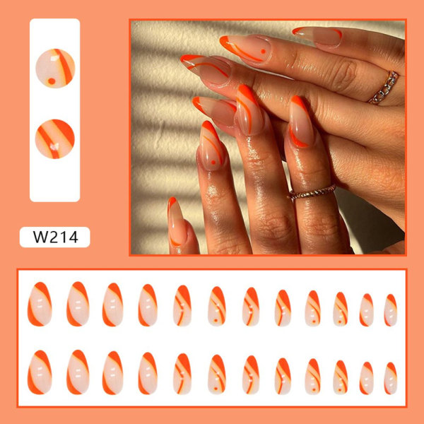 24st False Nail Full Cover W214