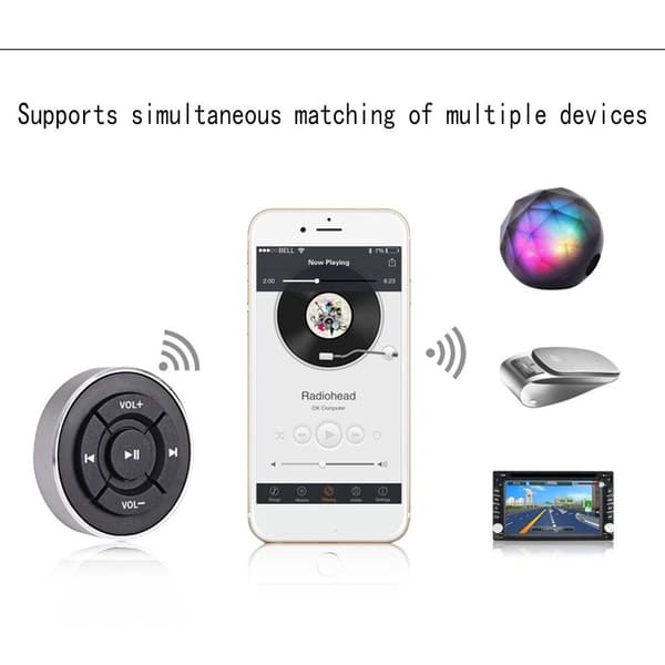 Mediafjernkontroll Bluetooth Mediaknapp Bilfjernkontroll 35mm