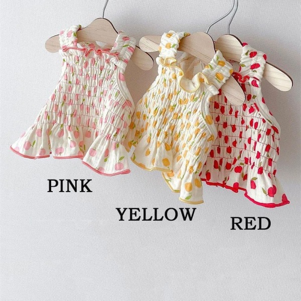 Pet Dog Sommarkläder Strawberry Dress RED S red S