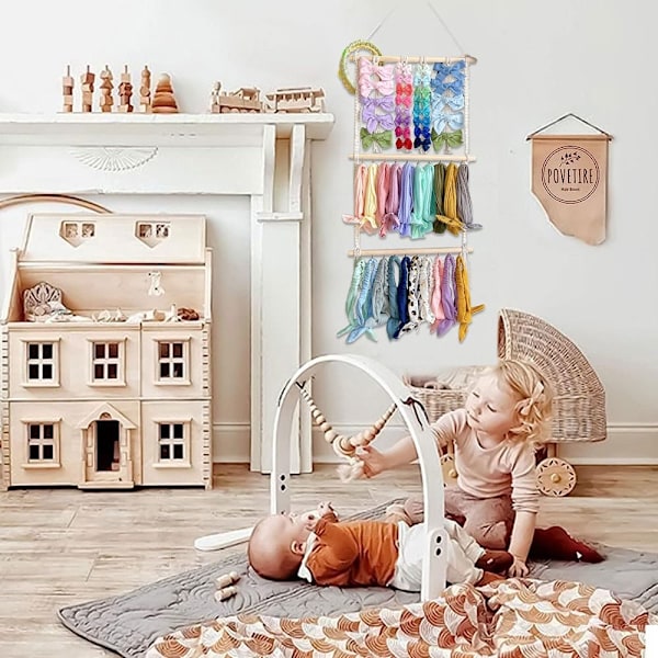 Pannbandshållare Hårbågar Organizer för flickor Baby