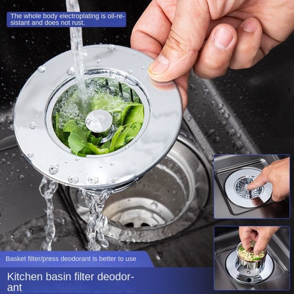 Kjøkkenvask Filter Avløpsdeksel A A A