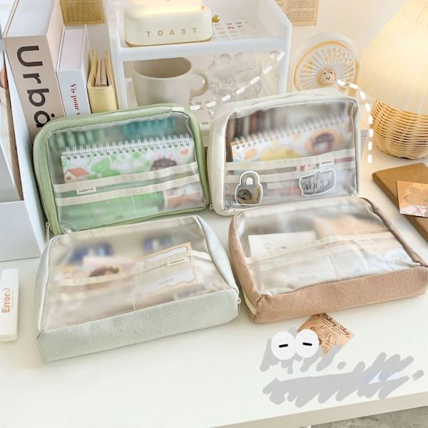 Skrivesaker Oppbevaringspose Skrivesaker Organizer BEIGE Beige
