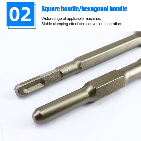 Buet flat meisel slagbor 3 STK 3Pcs