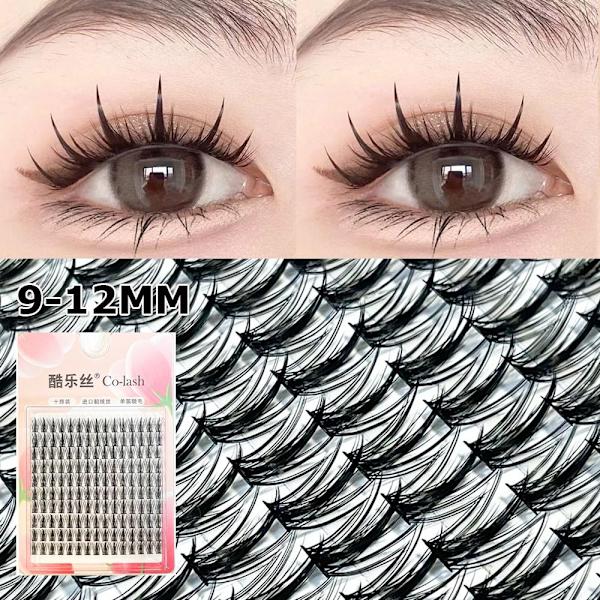 10 rader individuella ögonfransar 3D 10MM 10MM 10mm