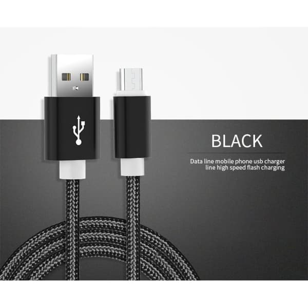 USB-C Led Type-C Ladekabel BLÅT 2 METER Blue 2 Meter
