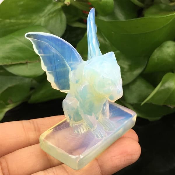 Utskårne Samling Beast Figurines Vis Ornamenter