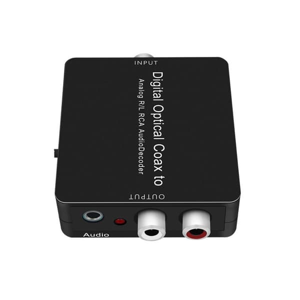 Optisk SPDIF Toslink koaksial digital til analog analog omformer