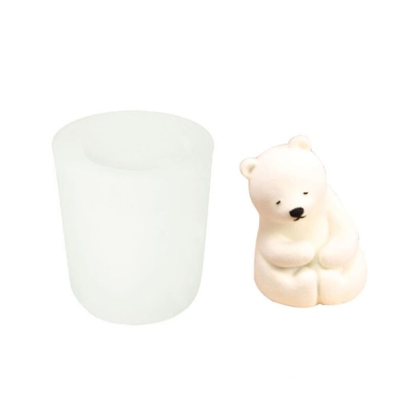 Polar Bear Candle Form 3D Art Wax Form 1 1 1